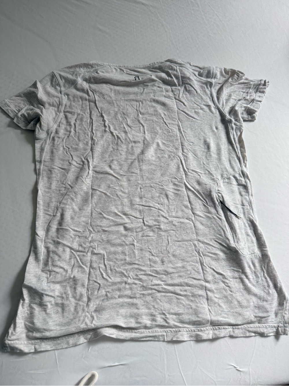 On Running Light Gray Short Sleeve Tee